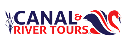 Logo with 'Canal & River Tours' and a swan design.